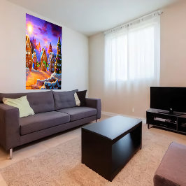 Pequeña aldea de Gingerbread | Poster de arte de I