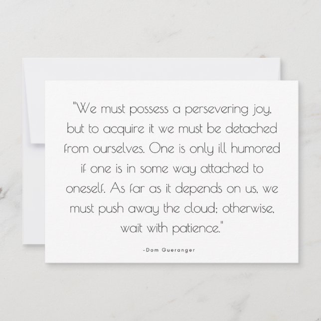 Pequeña Alegría y aliento - Tarjeta de felicitación (Anverso)