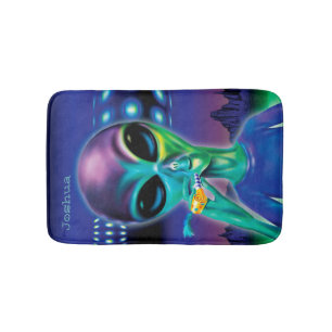 Pequeña alfombra de baño Alien me lleva a su Fiest