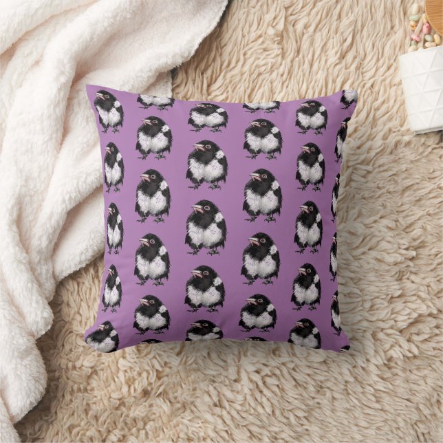 Pequeña almohada de lanzamiento de urraca (Manta)