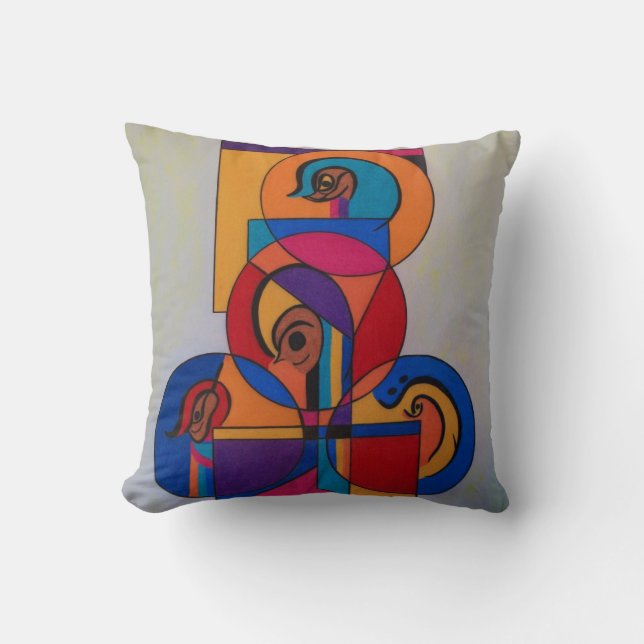 Pequeña almohada de las caras (Anverso)