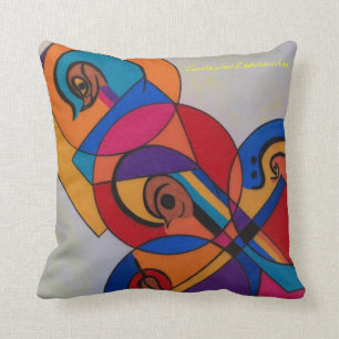 Pequeña almohada de las caras