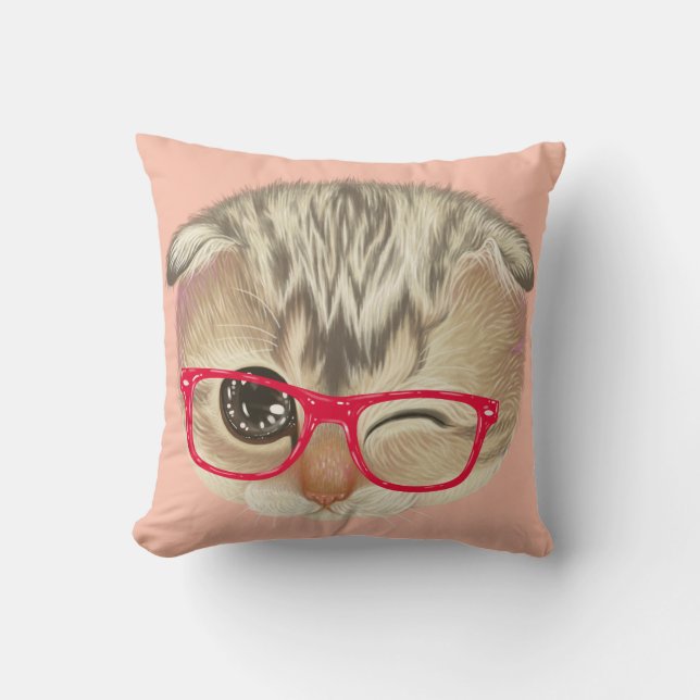 Pequeña almohada de tiro del gato (Anverso)