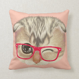 Pequeña almohada de tiro del gato