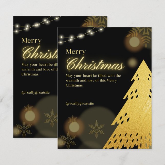 Pequeña Amor de esta Tarjeta de Feliz Navidad (Anverso / Reverso)
