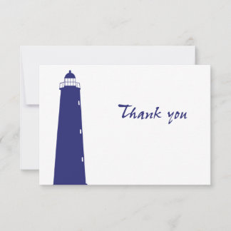 Pequeña Auténtico Faro Gracias tarjeta