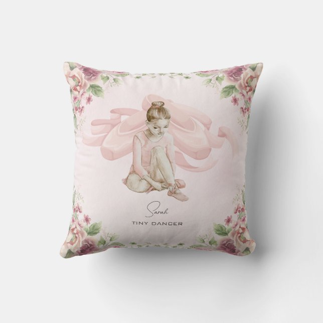 Pequeña bailarina Ballerina Cojín decorativo perso (Reverso)