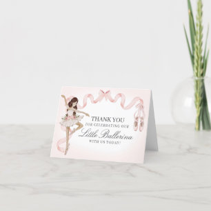Pequeña Ballerina Gracias Tarjeta Cumpleaños o Beb