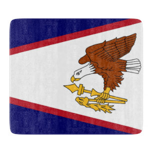 Pequeña bandera de la tabla de corte de vidrio de