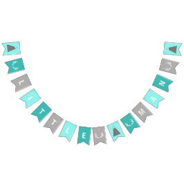 Pequeña bandera rústica del fiesta del hombre