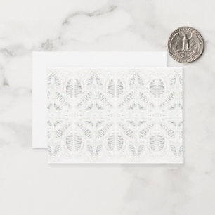 Pequeña BATTENBURG LACE 3.5x2.5 Tarjeta plana / horizontal