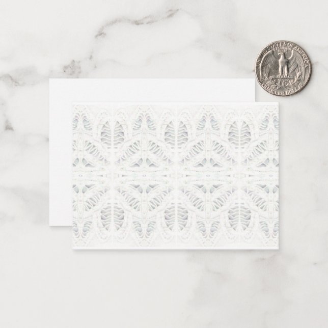 Pequeña BATTENBURG LACE 3.5x2.5 Tarjeta plana / horizontal (Anverso/Reverso In Situ)
