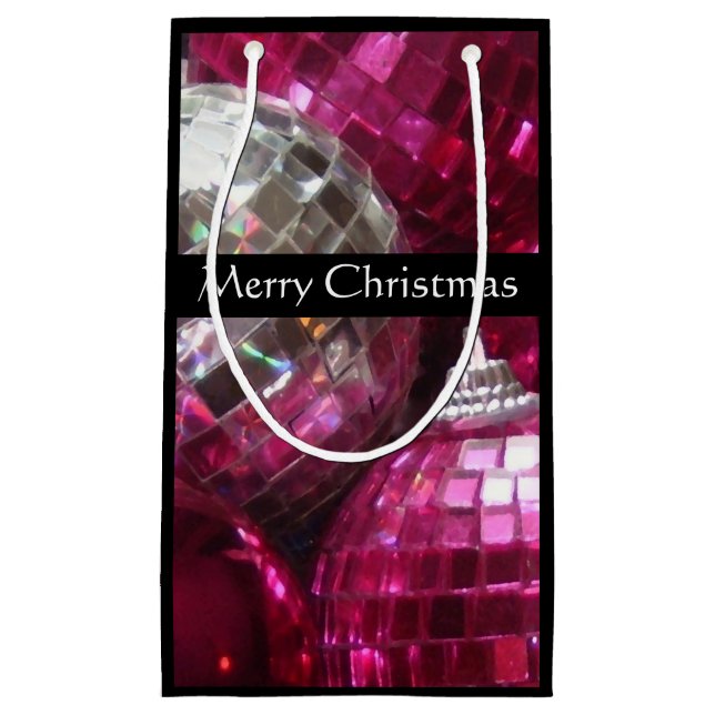 Pequeña Baudibles rosados Bolsa de regalo de navidad peque (Anverso)