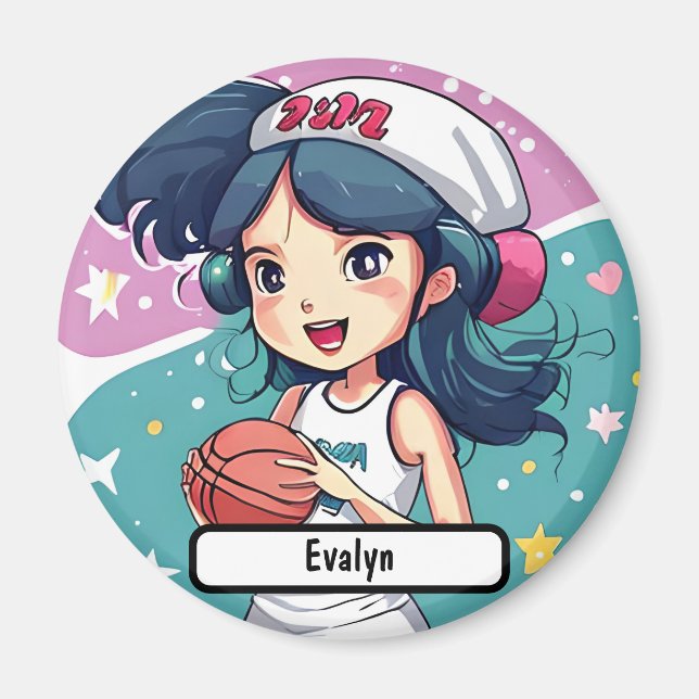 ¡Pequeña Bebé, Con Nombre De Personalizado! Imán (Frente)