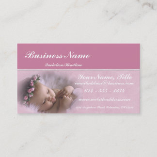 Pequeña bebé rosada - Tarjetas de visita
