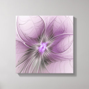 Pequeña belleza arte floral fractal gris mauve mod