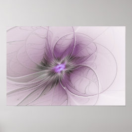 Pequeña belleza arte floral fractal gris mauve mod