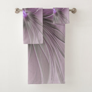 Pequeña belleza moderna arte fractal flor gris mau