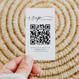Pequeña BLAIR Código QR Minimalista moderno Mini tarjeta R