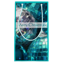 Blue Baubles Bolsa de regalo de Navidad