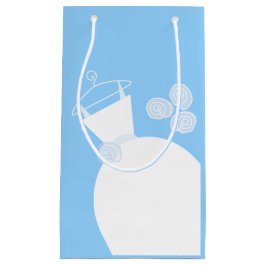 Pequeña Boda Bolsa de regalo azul