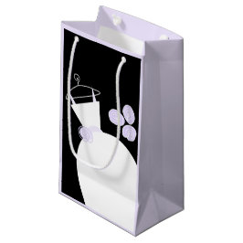 Pequeña Boda Gown Bolsa de regalo Purple morado pálido neg