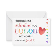 Bolígrafo Shuttle San Valentín Tarjeta de clase Co