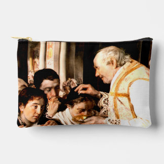 Pequeña bolsa con cremallera con imagen de la Sagr