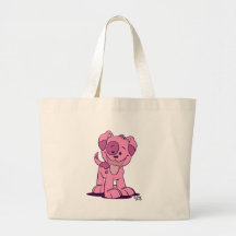 Pequeña bolsa de cachorro rosa