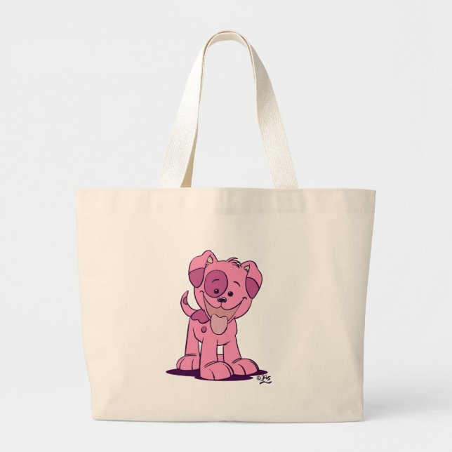 Pequeña bolsa de cachorro rosa (Frente)