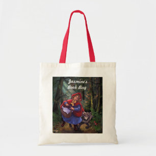 Pequeña bolsa de libros personal de Caperucita Roj