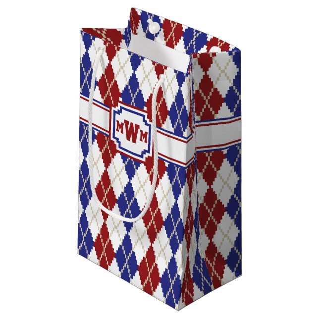 Pequeña Bolsa de regalo Americana Argyle (Angulo Anverso)