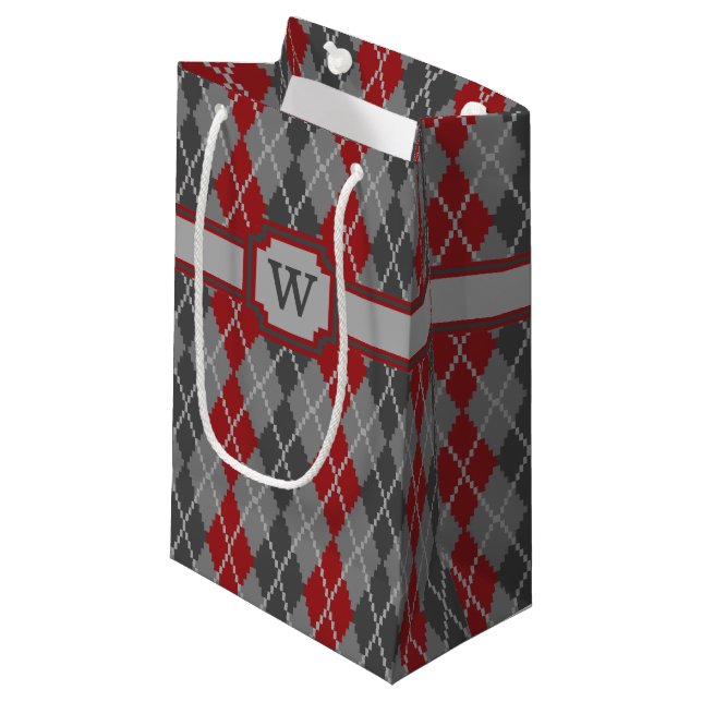 Pequeña Bolsa de regalo Argyle Ashes and Embers (Angulo Anverso)