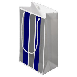 Pequeña Bolsa de regalo - Bandas azules y grises ultramari