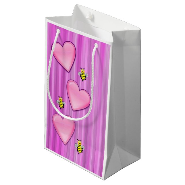 Pequeña Bolsa de regalo Bumblebee de San Valentín (Angulo Anverso)