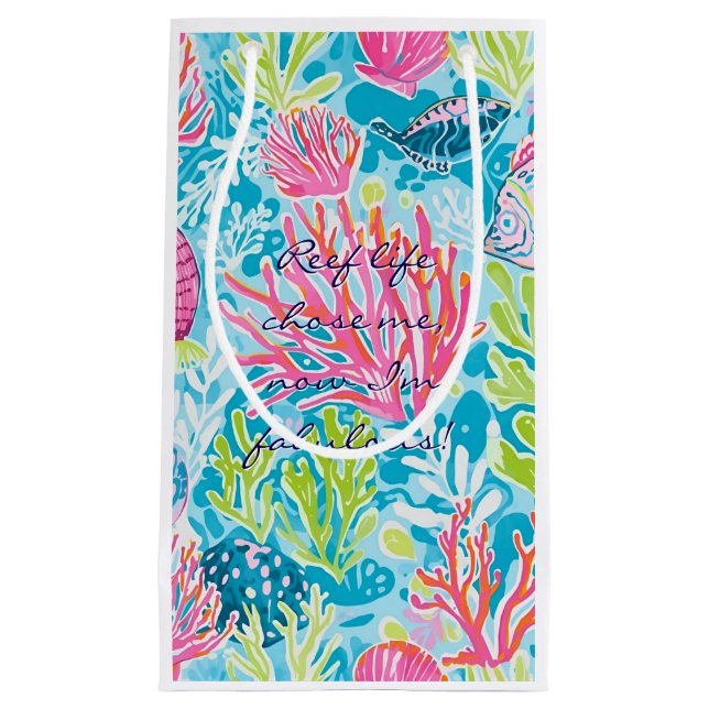 Pequeña Bolsa de regalo con gráfico elegante (Anverso)