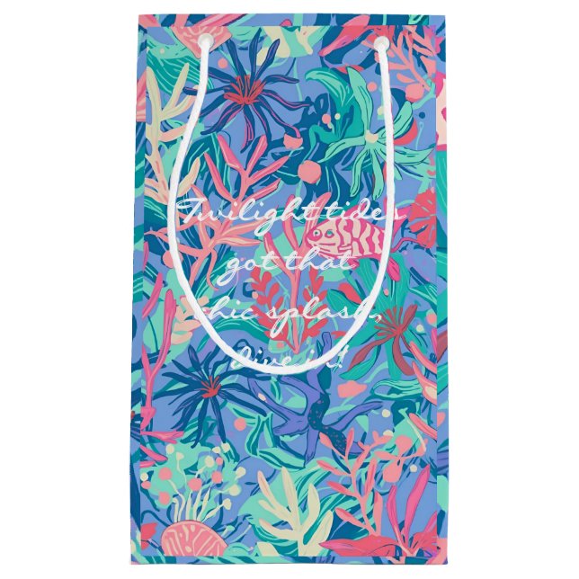Pequeña Bolsa de regalo con gráfico elegante (Anverso)