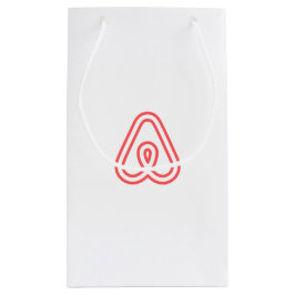 Pequeña Bolsa de regalo con icono y logotipo de Airbnb