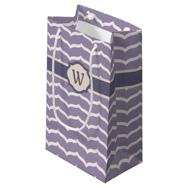 Pequeña Bolsa de regalo con zigzag floreado (Angulo Anverso)