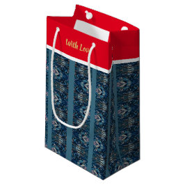 Pequeña Bolsa de regalo de amor de banda azul del poeta Ad