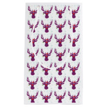 Bolsa de regalo de Año Nuevo Purple Santa Deer