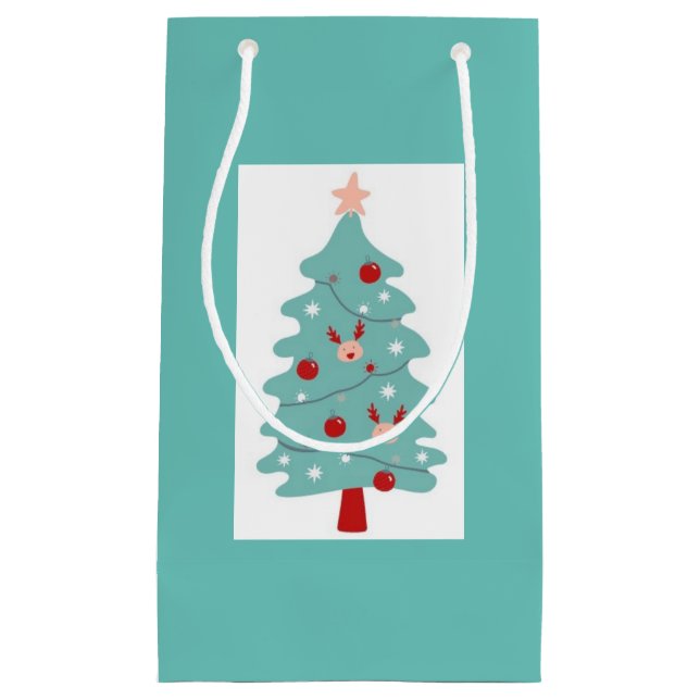Pequeña Bolsa De Regalo De Árbol Cute (Aroma De Pescado) (Anverso)