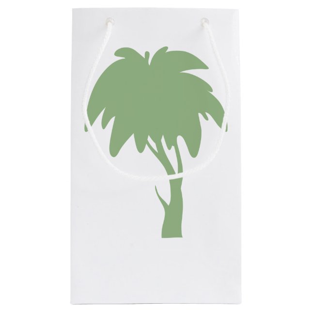 Pequeña Bolsa de regalo de árbol verde (Reverso)
