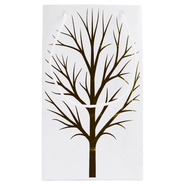 Pequeña Bolsa de regalo de árbol y planta (Reverso)