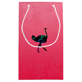 Pequeña Bolsa de regalo de avestruz abstracta