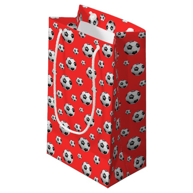 Pequeña Bolsa de regalo de balón de fútbol (Angulo Anverso)