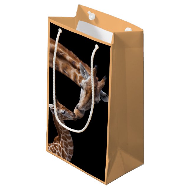 Pequeña Bolsa de regalo de besos de jirafa (Angulo Anverso)
