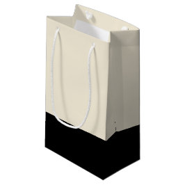 Pequeña Bolsa de regalo de bloque de color blanco negro y 