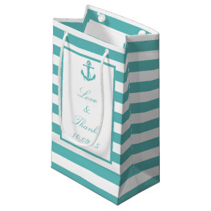 Pequeña Bolsa de regalo de Boda de anclaje de banda turque