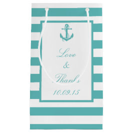 Pequeña Bolsa de regalo de Boda de anclaje de banda turque